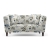 Janet 2 Seater Fabric Loveseat In Adrian Velvet Colour